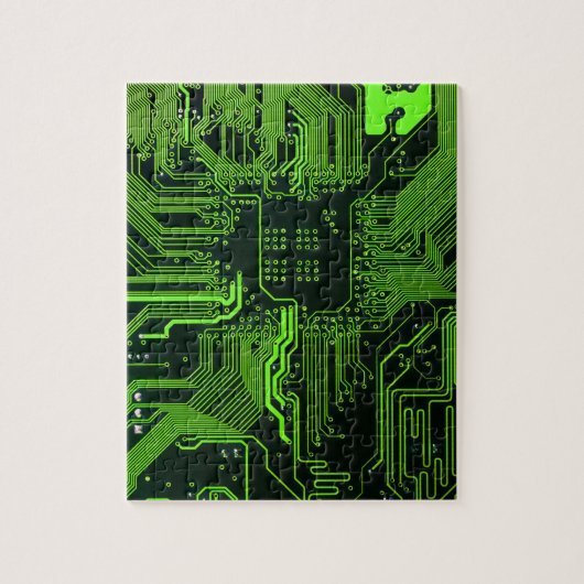 Geek Out Nerd PCB Groene Elektronische Circuit Boa Legpuzzel (Verticaal)