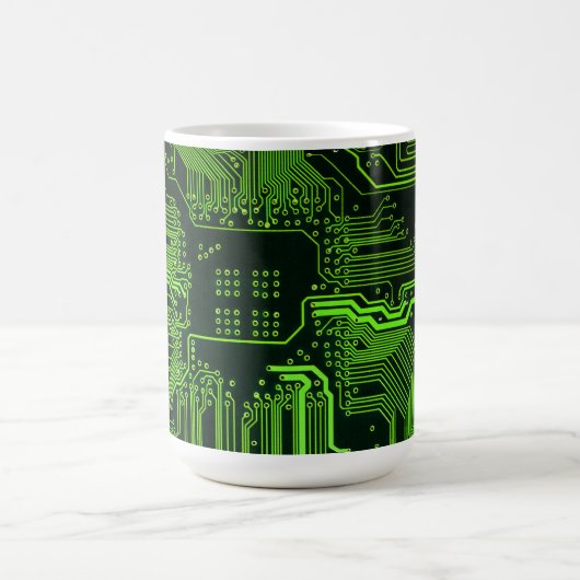 Geek Out Nerd PCB Groene Elektronische Circuit Boa Magische Mok (Midden)