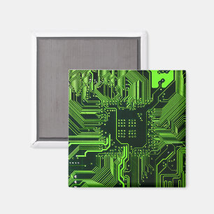 Geek Out Nerd PCB Groene Elektronische Circuit Boa Magneet
