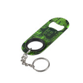 Geek Out Nerd PCB Groene Elektronische Circuit Boa Mini Flessenopener (Achterkant Gekanteld)
