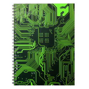 Geek Out Nerd PCB Groene Elektronische Circuit Boa Notitieboek