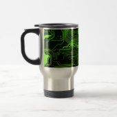 Geek Out Nerd PCB Groene Elektronische Circuit Boa Reisbeker (Links)