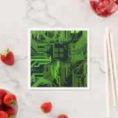 Geek Out Nerd PCB Groene Elektronische Circuit Boa Servetten (Insitu)