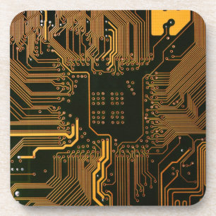 Geek Out Nerd PCB Sinaasappel Electronic Circuit B Bier Onderzetter