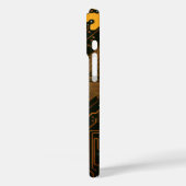 Geek Out Nerd PCB Sinaasappel Electronic Circuit B Case-Mate iPhone Case (Achterkant / Links)