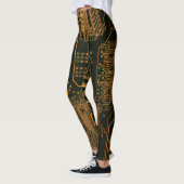 Geek Out Nerd PCB Sinaasappel Electronic Circuit B Leggings (Links)