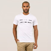 Geek papa in Morse Code T-Shirt (Voorkant volledig)