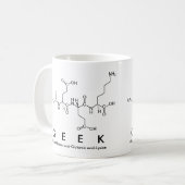 Geek peptide woord mok (Voorkant links)