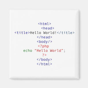Geek php Greeting Magneet