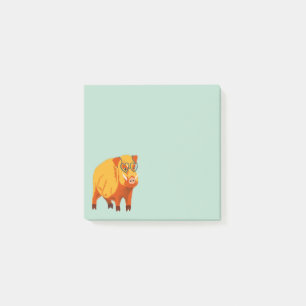Geek Pig Funny Boar Wild Animal Post-it® Notes
