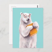 Geek Polar Beer Reading Briefkaart (Voorkant / Achterkant)