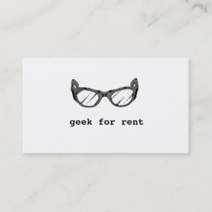 Geek pour le loyer, carte de visite de développeur