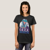 Geek Rex T-Rex Dinosaur Funny Scientists Shirt Che (Voorkant volledig)