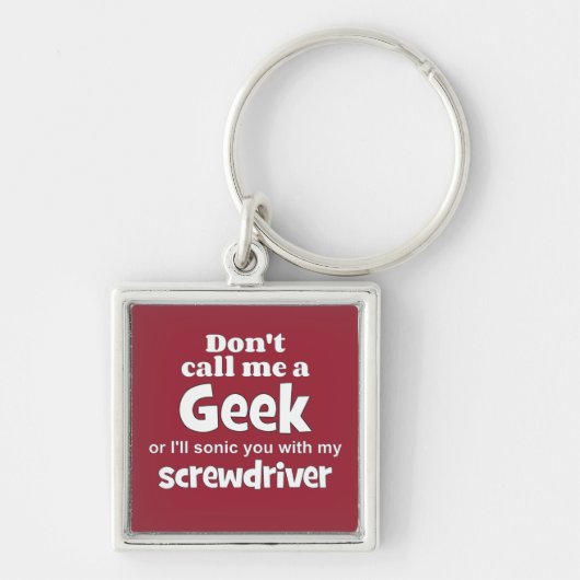 Geek schroevendraaier wf sleutelhanger (Voorkant)