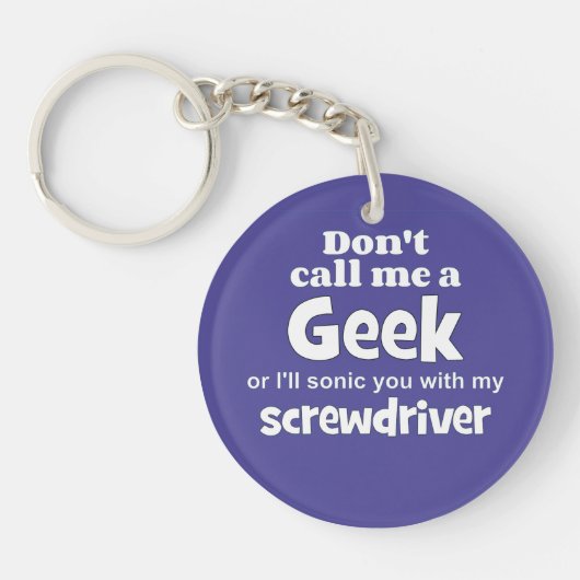 Geek schroevendraaier wf sleutelhanger (Voorkant)