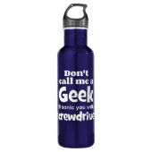 Geek schroevendraaier wf waterfles  (Voorkant)