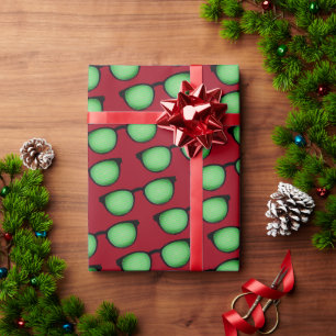 Geek Specs: Bril met Binaire Code Patroon Grappig Cadeaupapier