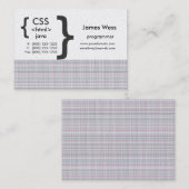 Geek Web Programmer Visitekaartje (Voorkant / Achterkant)