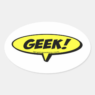 GEEK woord ballon Sticker