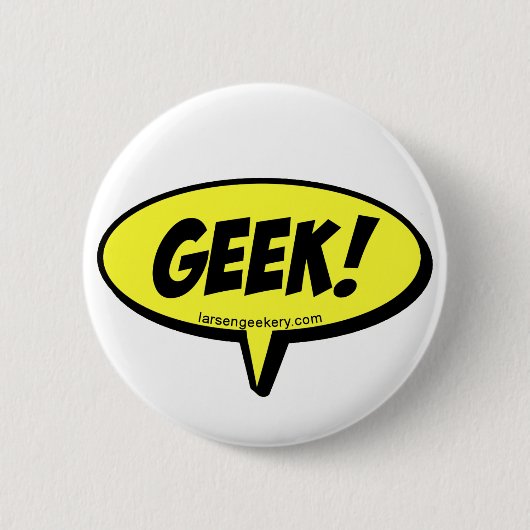 Geek Word Balloon Button (Voorkant)
