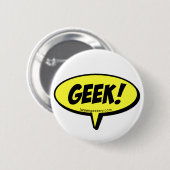 Geek Word Balloon Button (Voorkant /achterkant)