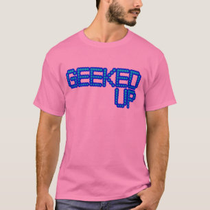 GEEKED blauwe jerkin-eikels en meisjes op T-shirt