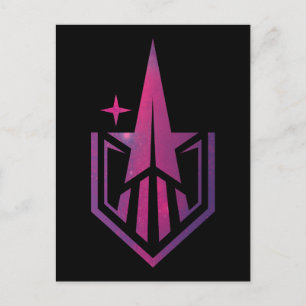 Geekerella Starfield Logo Briefkaart