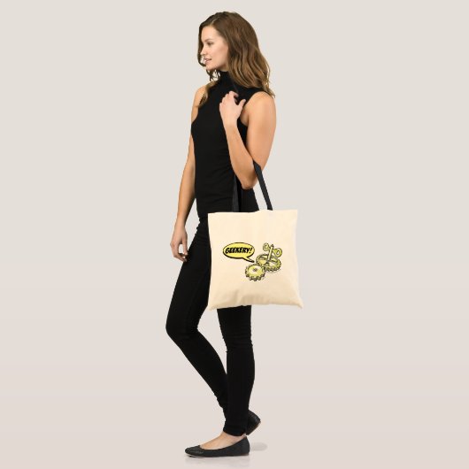 Geekery Gears Canvas tas (Voorkant (model))