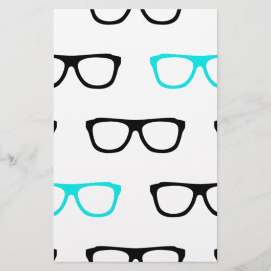 geekglazen blauwe geek (Voorkant)