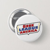 Geekl League of America Round Button (Voorkant /achterkant)