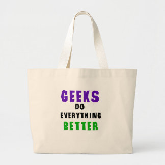 Geeks doet alles beter grote tote bag