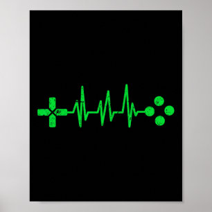 Geeks Heartbeat Gaming Poster