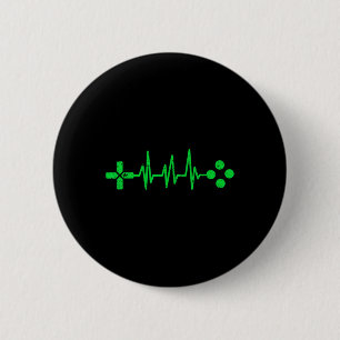 Geeks Heartbeat Gaming Ronde Button 5,7 Cm