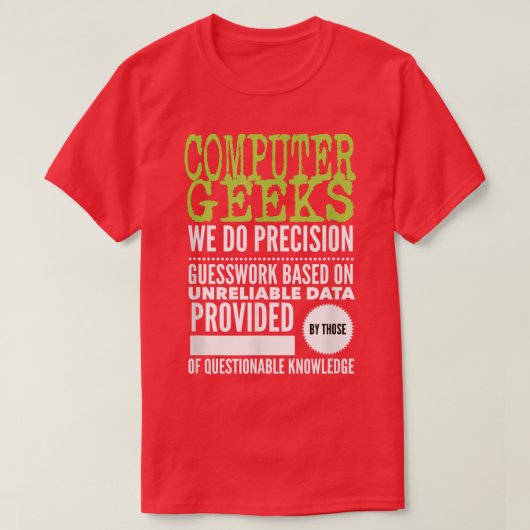 Geeks informatiques TShirt programmeur scientifiqu (Design devant)