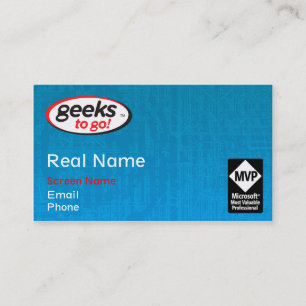 Geeks kaart MVP schoonmaak laatste Visitekaartje