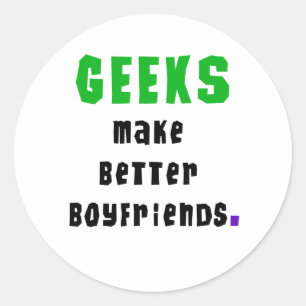 Geeks maken betere vrienden ronde sticker
