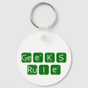 Geeks Regel Periodieke Tabelslogan Sleutelhanger
