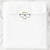 Geeks Rule Eyeglasses Ronde Sticker (Tas)