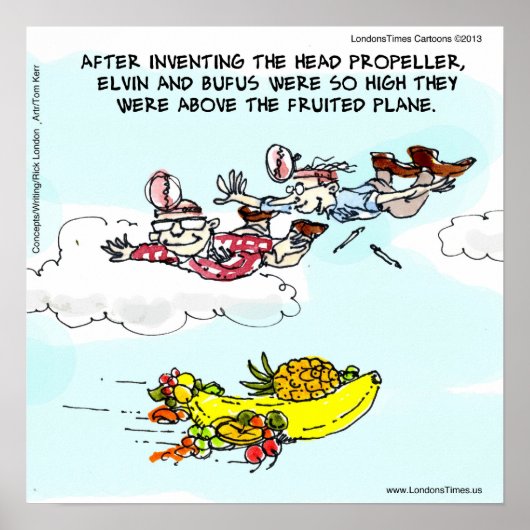 Geeks & The Fruited Plane Grappig Poster (Voorkant)