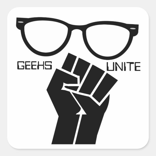Geeks unis ! Autocollants (Devant)