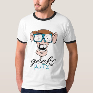 Geeks verenigen t-shirt
