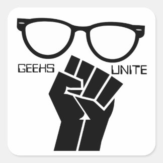 Geeks verenigen zich! Stickers