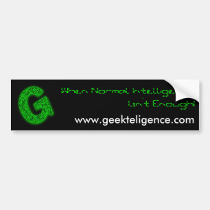 GeekTeligence Bumpersticker