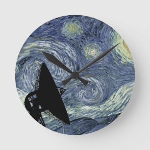 Geeky Astronomy Clock Ronde Klok