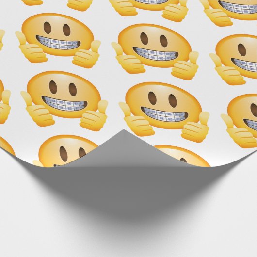 Geeky Braces Emoji Cadeaupapier (Hoek)