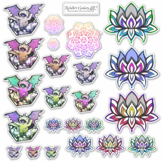 Geeky Chic Sticker — blad (Voorkant)