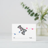 Geeky Gamer Mariage Cartes de Place (Debout devant)