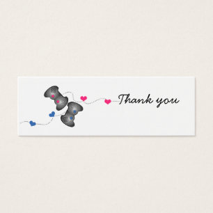 Geeky Gamer Mariage Merci Mini Cartes