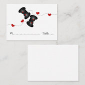 Geeky Gamer Place Cards (Donker) Plaatskaartje (Voorkant / Achterkant)