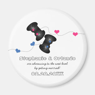 Geeky Gamers besparen de Datum Magnet Dark (Blauw/ Magneet